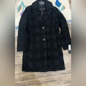 Black tweed coat